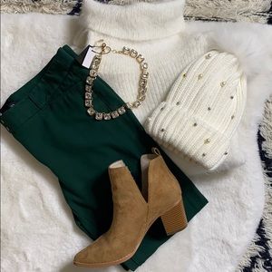 White House Black Market ankle pant - hunter green